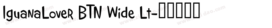 IguanaLover BTN Wide Lt字体转换